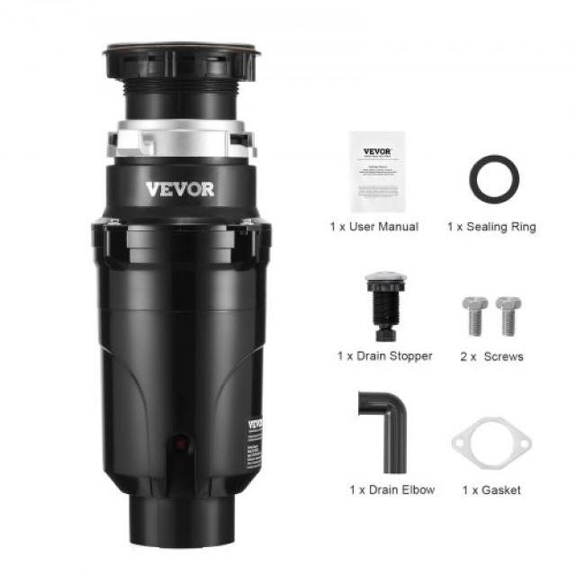 VEVOR  Απορριμματοφάγος 1/2 HP 3820 RPM EZ Connect  GDLJCLQ12HPZ5NZ...