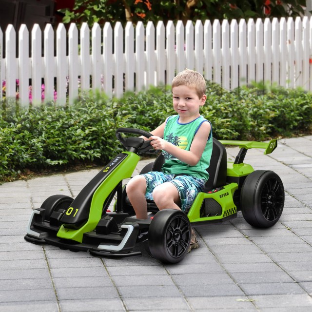 HOMCOM Ηλεκτρικό Go Kart για Παιδιά 6-12 Ετών 24V 12km/h με Ρυθμιζό...