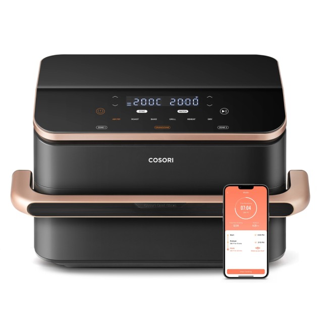COSORI Διπλή Φριτέζα Αέρος  Dual Blaze TwinFry CAF-TF101S, 10L, Μαύ...