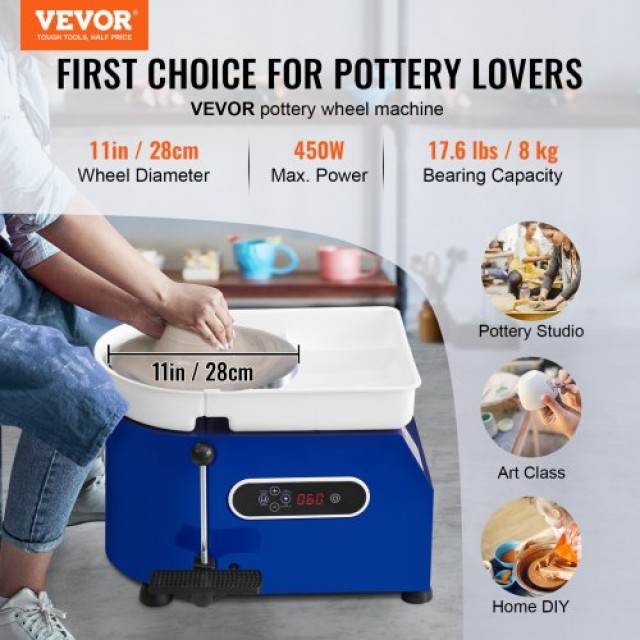 Κεραμικός Τροχός VEVOR 11 με Πεντάλ 450W & Εργαλεία  XSLPJSDJTLS454MNTV2