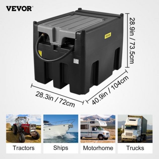 Φορητή Δεξαμενή Πετρελαίου VEVOR, 116 Γαλόνια, 12V Αντλία  SLYXJLBD...