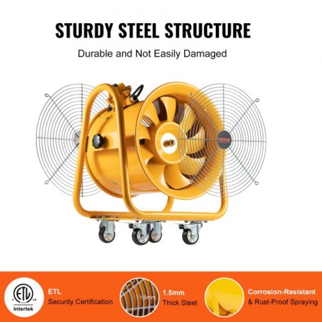 VEVOR 406mm Φορητός Εξαεριστήρας Βιομηχανικός  FBGS1100W16IN6JLSV2