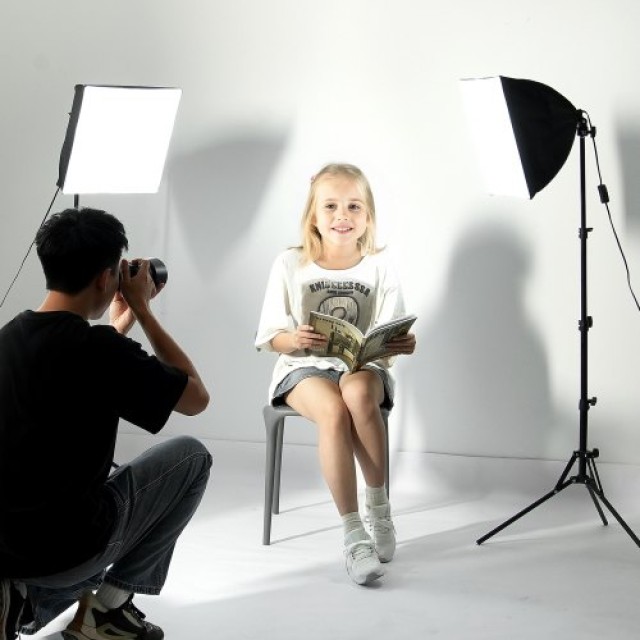 VEVOR  Κιτ Φωτισμού Softbox 16x16, ρυθμιζόμενο 3000-6500K για λήψει...