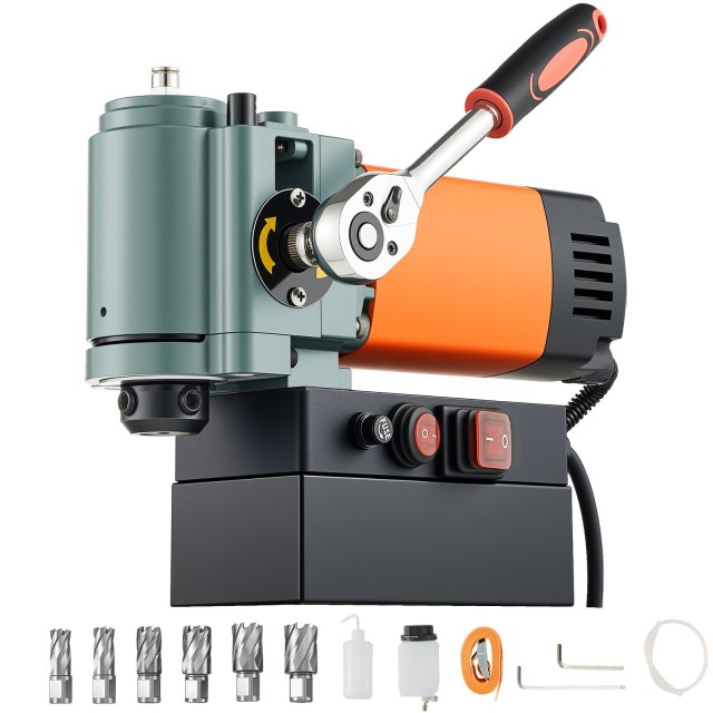 VEVOR Μαγνητικό Δράπανο Χαμηλού Προφίλ 1300W 35mm Διατρ. Διάμετρος ...