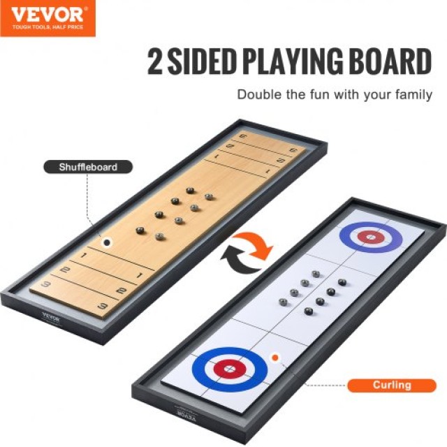 VEVOR 45 Επιτραπέζιο Shuffleboard & Curling 2 σε 1  PBKSHZ45YC00CUS...