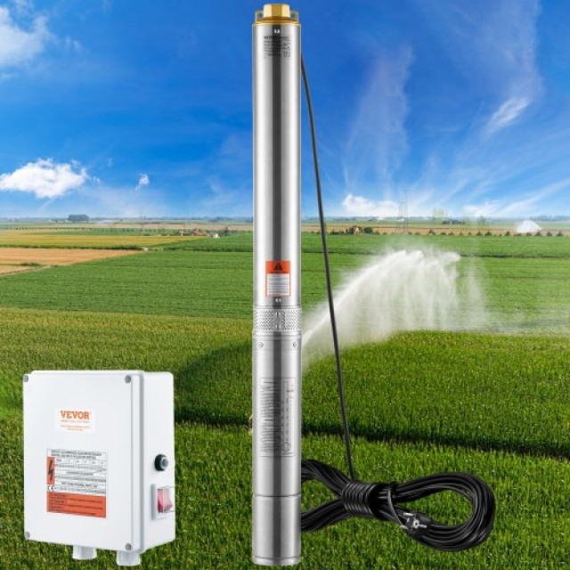 VEVOR Υποβρύχια Αντλία Ανοξείδωτη 2200W 9.8 m³/h 144 m  SJQSBMBWZ220VHV12V2