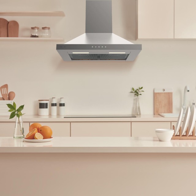 Cecotec Απορροφητήρας Bolero Flux PT 604000 Inox A+++ Πυραμίδα 60cm...