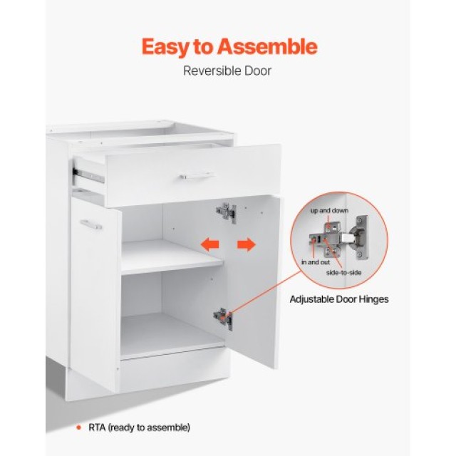 VEVOR Συρταριέρα Συναρμολόγησης 24 x 19 x 32 Στυλ Shaker CJDJCJDJ1C2MR4EG9V0
