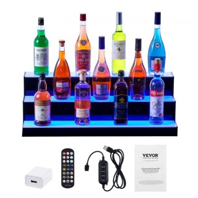Ράφι Μπουκαλιών VEVOR LED 30 3 Επιπέδων με Έλεγχο RF & Εφαρμογής  Z...