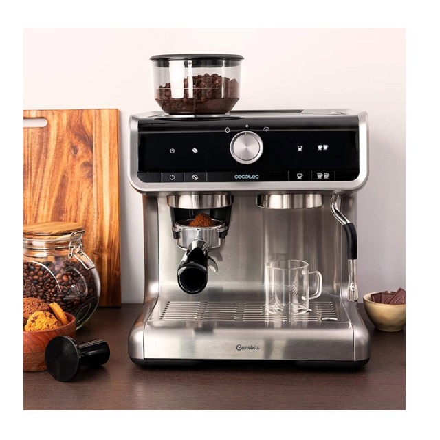 Καφετιέρα Power Espresso 20 Barista Cream με Μύλο Άλεσης Καφέ Cecot...