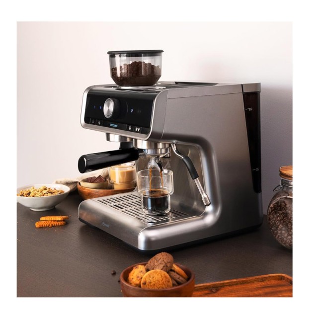 Καφετιέρα Power Espresso 20 Barista Cream με Μύλο Άλεσης Καφέ Cecot...
