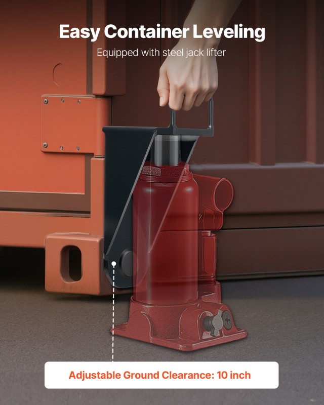 VEVOR Γρύλος Αποθήκευσης Εμπορευματοκιβωτίου με Χειρολαβή, Ανθεκτικ...