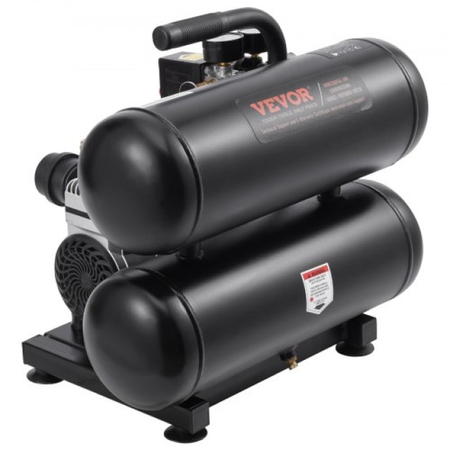 Φορητός Αεροσυμπιεστής VEVOR 4.6 Γαλόνια 90 PSI χωρίς Λάδι  WYWSKYJ18L75W70W9V2