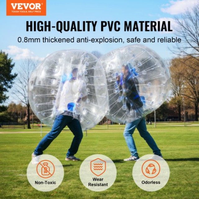 VEVOR Φουσκωτές Μπάλες Σύγκρουσης 2-Pack, 1.2M για Έφηβους  QSNKCQPPQZJ4LJ1T5V0