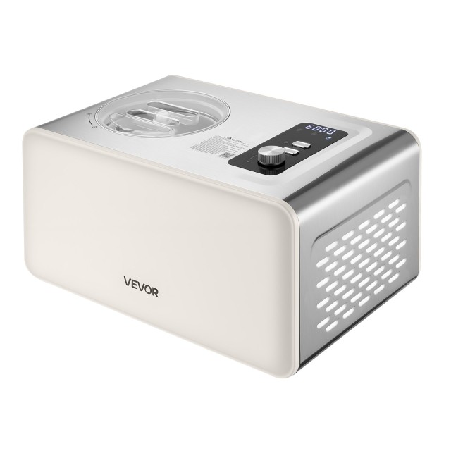 VEVOR Αυτόματος Κατασκευαστής Παγωτού 2 Λίτρων με Ενσωματωμένο Συμπ...