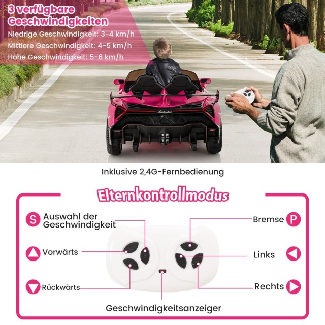 Costway  Παιδικό Ηλεκτρικό Αυτοκίνητο Lamborghini με Τηλεχειριστήρι...