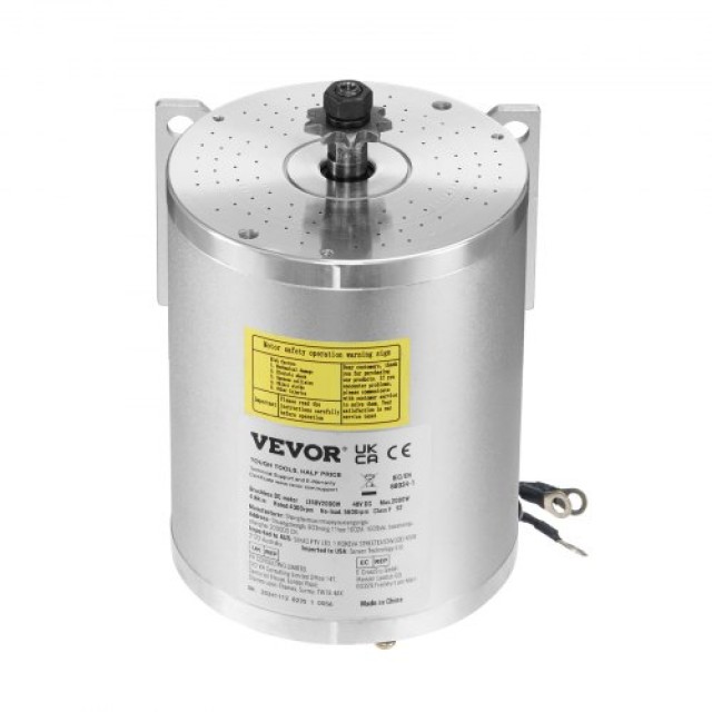 VEVOR Σετ Ηλεκτρικού Κινητήρα 2000W 48V 4300rpm & Ελεγκτής Ταχύτητας ZLWSDJTJ2000G4RXBV9