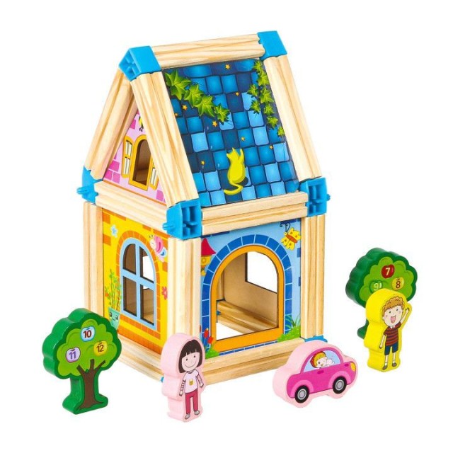 Σετ Ξύλινα Τουβλάκια Ecotoys MA429