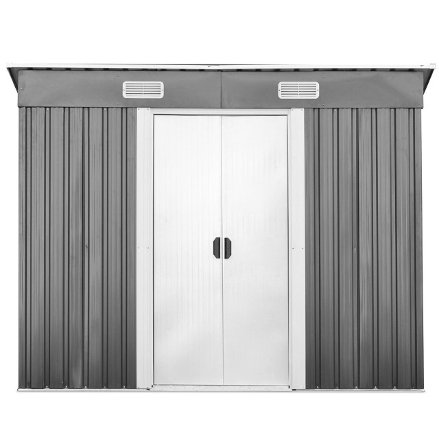 Costway Μεταλλική Αποθήκη Κήπου με Πλαγιοσκεπή  GT3416GR+