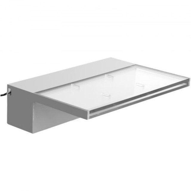 VEVOR Καταρράκτης Πισίνας με LED Φωτισμό 30x8x20cm, Ακρυλικός Καταρράκτης για Κήπο, Πισίνα, Πλατείες  SLPBPQAW300LG0001V2