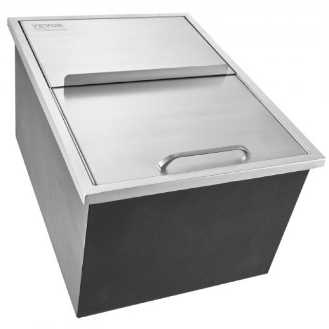 VEVOR Εντοιχιζόμενη Παγοθήκη, 24x18x13 Ανοξείδωτη Ψύκτρα, 40.9 qt Εξωτερική Κουζίνα, με Σωλήνα Αποστράγγισης και Βαλβίδα, για Κρασί Μπύρα  QRSCBCHG24LXMG0KCV0