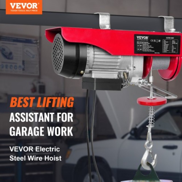 Ηλεκτρικός Γερανός VEVOR, 250kg, 220V, 40ft, Χαλύβδινο Συρματόσχοινο, Χειριστήριο 14ft  DDGSSHLYXYKKYD0QSV2