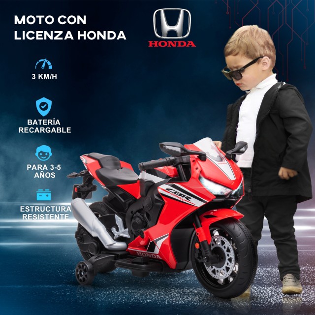 HOMCOM Ηλεκτρική Μοτοσικλέτα για Παιδιά με Άδεια HONDA Επαναφορτιζό...