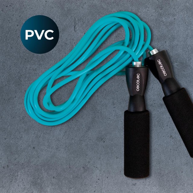 CECOTEC  Σχοινάκι Άσκησης DrumFit από PVC με Αντιολισθητικές Εργονομικές Λαβές και Σύστημα Ομαλής Κίνησης, 295 εκ.  CEC-07129