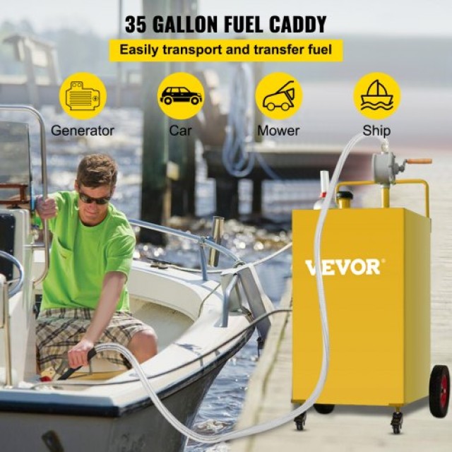 Δοχείο Καυσίμου VEVOR 35L με Αντλία, Κίτρινο  SYJYCHSGJL435BMV0V0