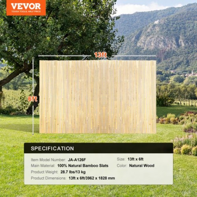Φυσικός Φράχτης Μπαμπού VEVOR 1.8x4m  ZWLFTSZ13FT69TJS0V0