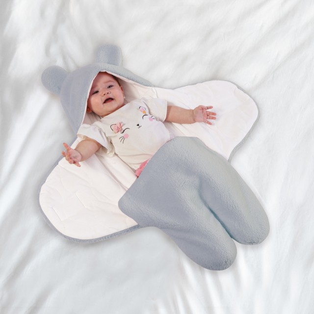 DAS KIDS Υπνόσακος Fleece Relax 80x85 σε Γκρι Απόχρωση 420580854911