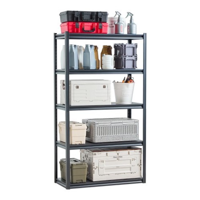 VEVOR Ράφια Αποθήκευσης 5 Επιπέδων 18 Β x 40 Π x 72 Υ για Γκαράζ JSBSXHJ184078VRULV0