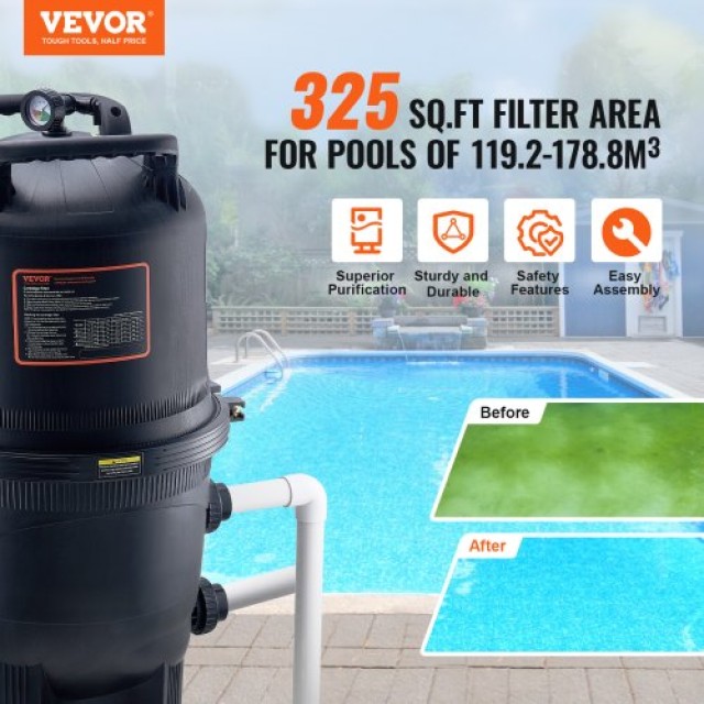 VEVOR Φίλτρο Φυσίγγιο Πισίνας 325Sq.Ft ZHSKU00000000000127