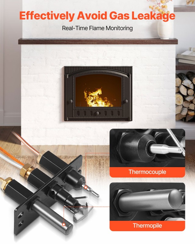 VEVOR Σύνολο Συναρμολόγησης Υδραερίου Τζακιού, Αντικατάσταση Φυσικο... VEVOR Σύνολο Συναρμολόγησης Υδραερίου Τζακιού, Αντικατάσταση Φυσικο...