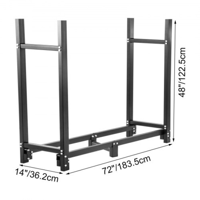 VEVOR Σχάρα Καυσόξυλων 6ft με Κάλυμμα & Εργαλεία Τζακιού  DCJJCK6YCHS000001V0