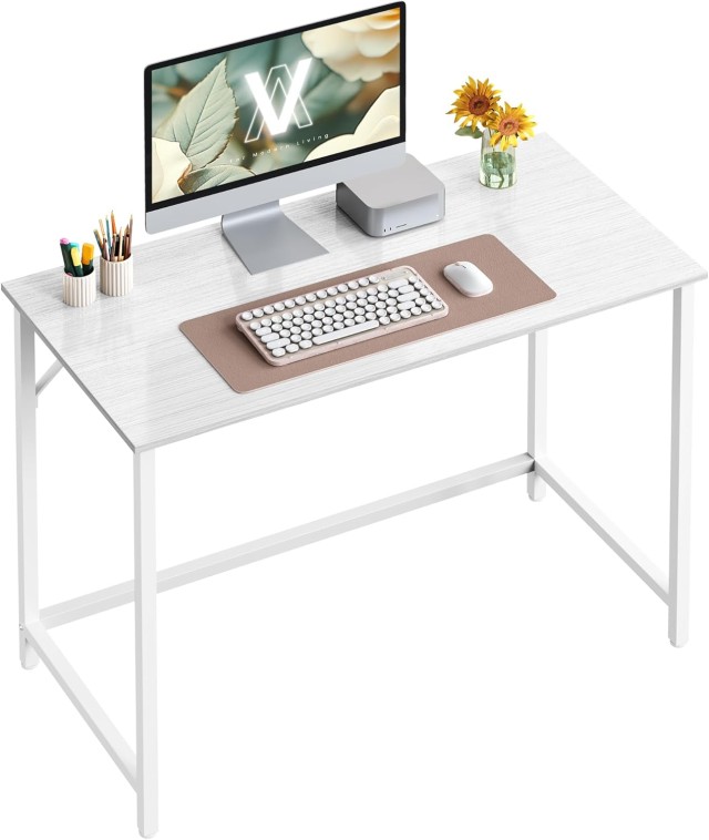 Γραφείο Υπολογιστή 100 x 50 x 76 cm Λευκό LWD041W44V1 Vasagle