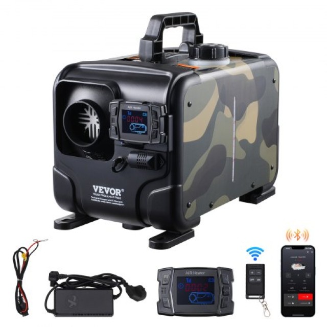 VEVOR Θερμαντήρας Ντίζελ 8KW 12V/24V με Bluetooth και Τηλεχειριστήριο CYJRQDDKWS8KHTGEXV2