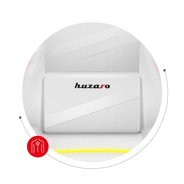 Huzaro Καρέκλα Gaming Force 4.4 RGB Λευκή 5903796013184