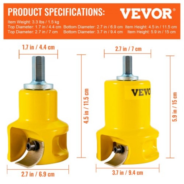 VEVOR Κοπτικό Καρφιών 1 & 2 για Κατασκευή Επίπλων από Κορμούς  KSZYCHYCYDB12PO9XV0