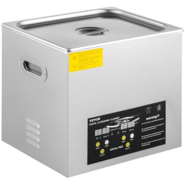 VEVOR 10L Ψηφιακός Υπερηχητικός Καθαριστής με Θερμαντήρα και Χρονοδιακόπτη για Κοσμήματα και Γυαλιά  QXJ10LCSB-400W001V2