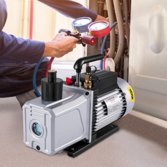 Διπλής Σκηνής Αντλία Κενού VEVOR 12CFM 340 L/min 1/4  12CFM1HPSJZKB0001V2