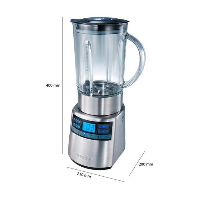 Μπλέντερ με Γυάλινη Κανάτα 1.8lt 1200W Inox PC-UM1006 Profi Cook
