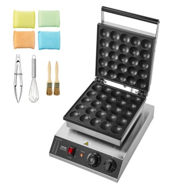 Μηχανή Μίνι Ολλανδικών Pancake 43mm 25τμχ VEVOR 1700W για Επαγγελματική Χρήση  SYJBJDP25KF07JF6PV2