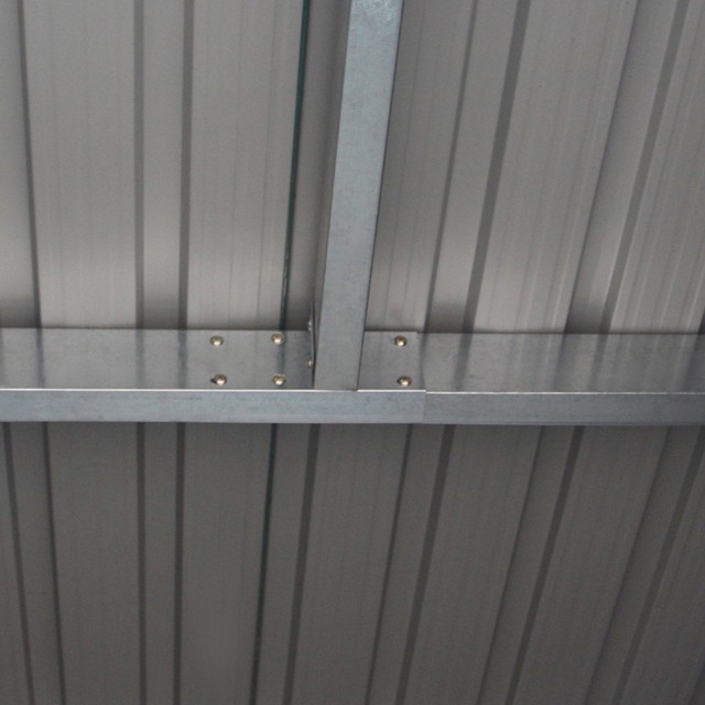 Costway Μεταλλικό Σπιτάκι Κήπου  213 x 130 x 173 cm με Δύο Συρόμενε...