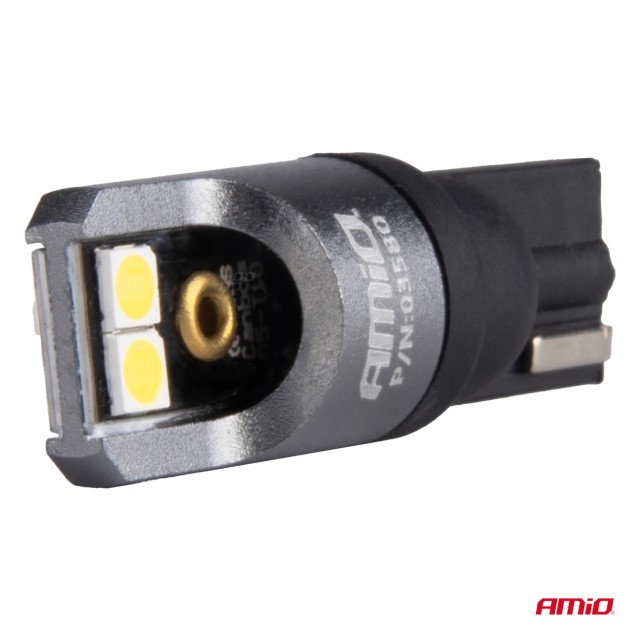 AMiO  LED CANBUS PRO σειρά T10 W5W 4x3030 SMD Λευκό 12/24V ΠΛΗΡΕΣ C...