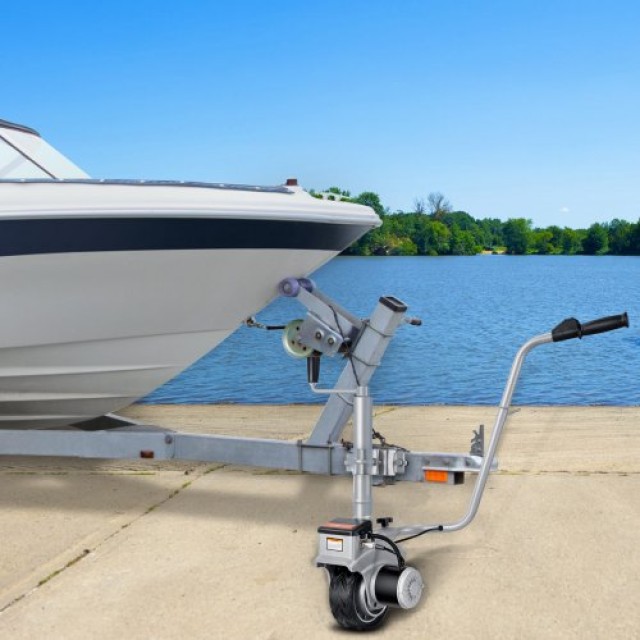 Ηλεκτρικό Ρυμουλκό VEVOR, 5000lbs, 350W, 12V, 22 ft/min, 12-24.8 Ύψος, 8 Ελαστικό  YXDDQYCYSB500477AV0