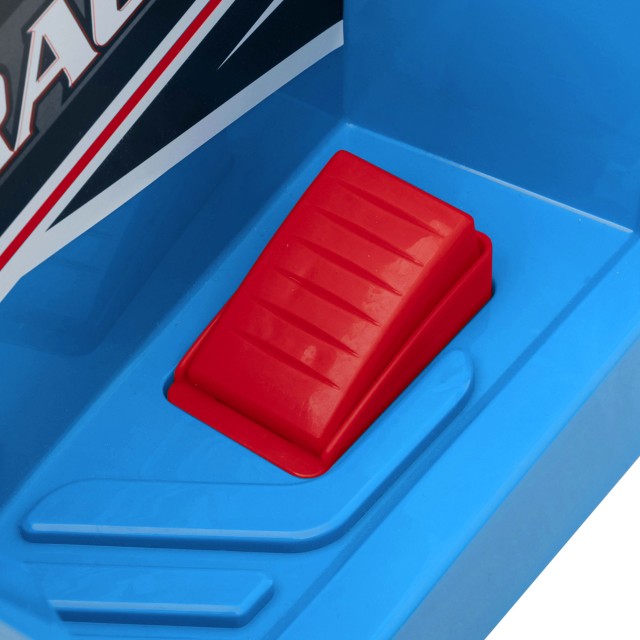 HOMCOM Quad για παιδιά 18-36 μηνών σε PP και Metal, μέγιστη ταχύτητα 2,5 km/h, 70x41,5x48,5 cm, μπλε γκρι και μαύρο 370-278V90BU