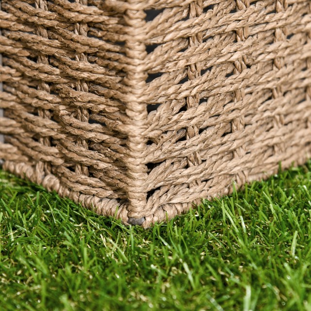 Πλακάκια κήπου Outsunny με συνθετικό γρασίδι 30x30cm 10 τεμάχια, τε...