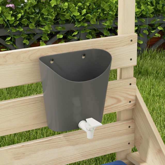 Outsunny Outusnny Sandbox για παιδιά 3-7 ετών με Σετ Στέγης και Κουζίνας, σε Ξύλο Ελάτης, 180x103x144,5 cm 343-061V00ND