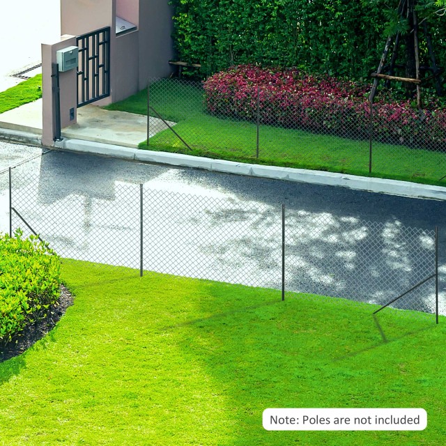 Δίχτυ περίφραξης από χάλυβα και PVC Outsunny για εξωτερικούς χώρους...